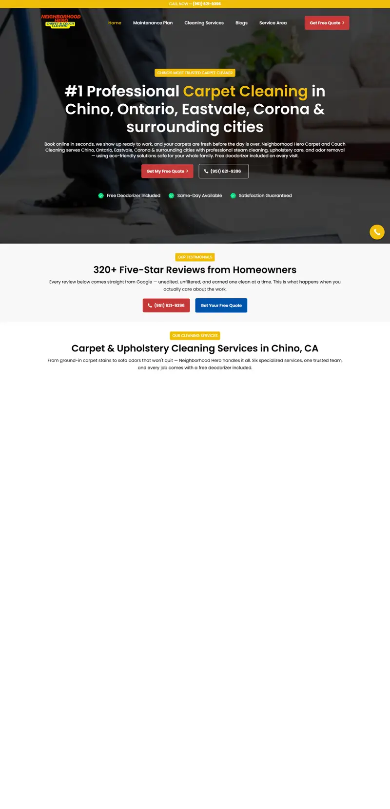 Neighborhood Hero website